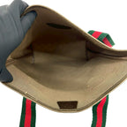 Gucci Vintage Sherry Line Plus Leather Tote Brown — view 9