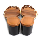 Hermes Tandem Chaine D'ancre Sandals Brown — view 3