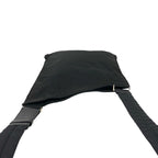 Prada Tessuto Nylon Leather Shoulder Bag Black — view 4