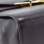 Bottega Veneta the Clip Leather Purple Shoulder Bag — view 4