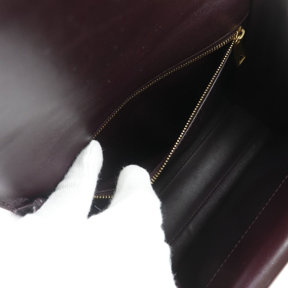 Bottega Veneta the Clip Leather Purple Shoulder Bag — view 7