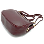 Dior Shoulder Bag Leather Red Bordeaux Vintage — view 2