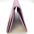 Chanel Wallet Fold Hook Purple CC Logo Coco Button — view 6