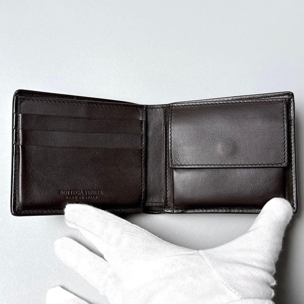 Bottega Veneta Cassette Bifold Wallet with Coin Pass — view 3