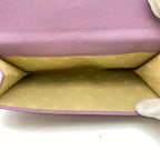 Chanel Wallet Fold Hook Purple CC Logo Coco Button — view 7