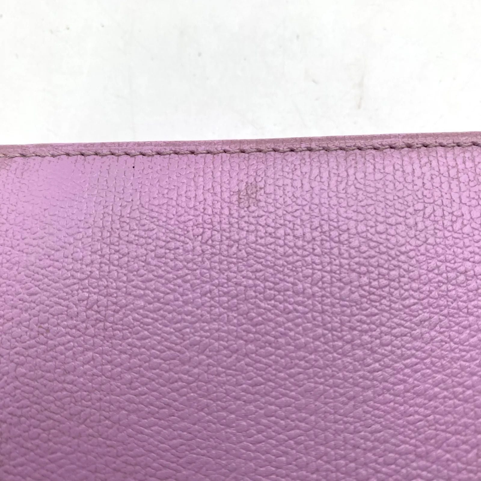 Chanel Wallet Fold Hook Purple CC Logo Coco Button — view 9