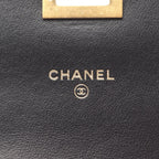 Chanel Shoulder Bag 2.55 Quilted Mini Black Calf Chain Wallet — view 4