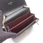 Chanel Shoulder Bag 2.55 Quilted Mini Black Calf Chain Wallet — view 3