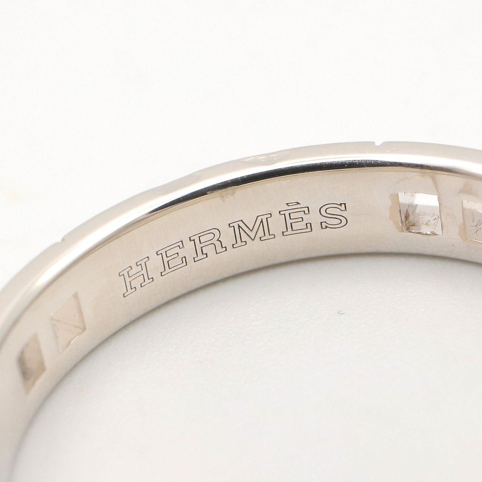 Hermes Ring 18k White Gold