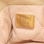 Chanel Shoulder Bag 22 Mini Champagne Gold Leather 22 Quilted Chain — view 5