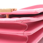 Chanel Shoulder Bag Quilted Pink Lambskin Chain — view 8