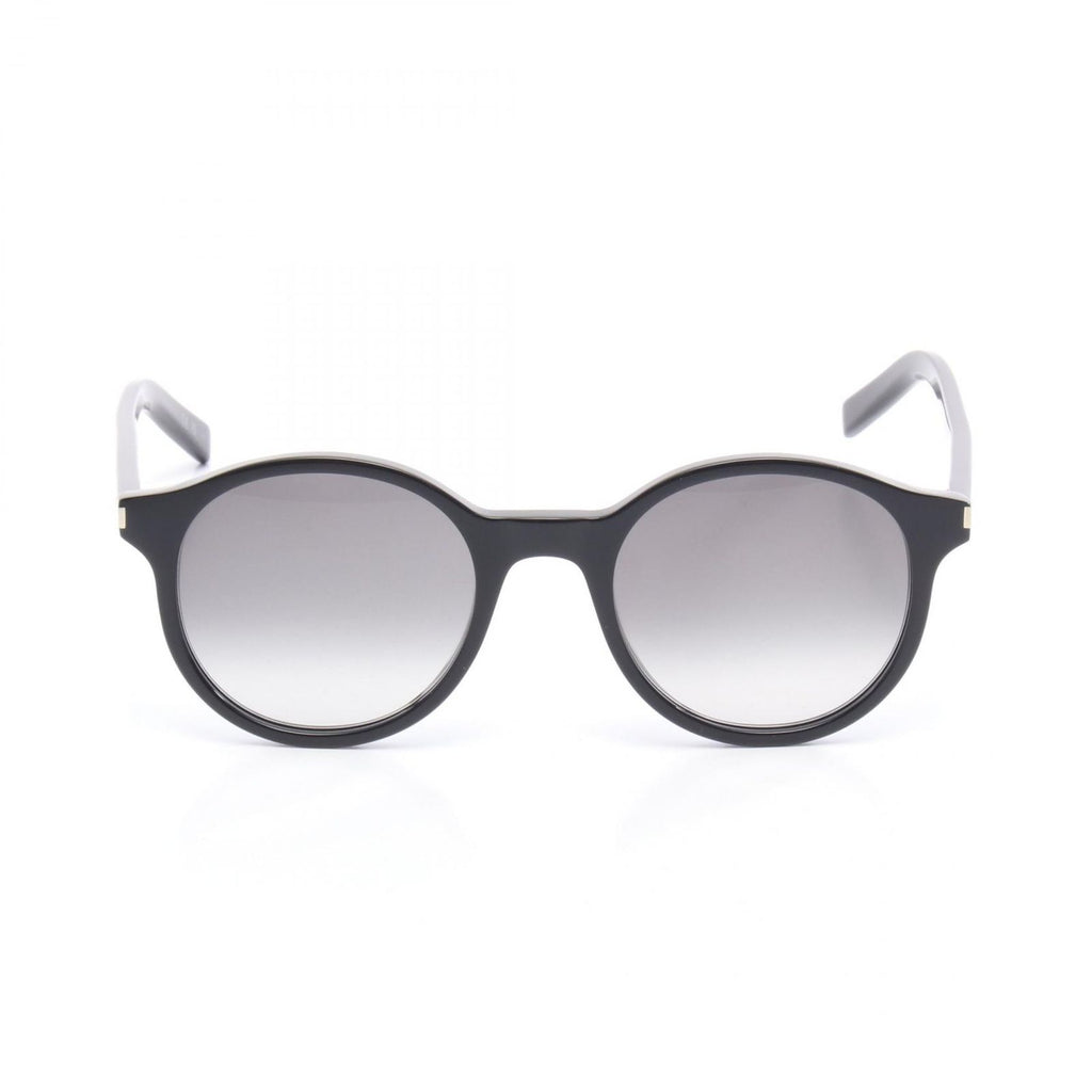 Saint Laurent Paris Sunglasses Round Black Gray Eyewear