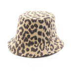 Dior Hat Mizza Leopard Oblique Reversible Bucket Hats