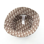 Dior Hat Mizza Leopard Oblique Reversible Bucket Hats — view 3