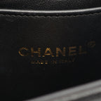 Chanel Shoulder Bag Black Caviar Leather Chain — view 4