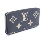 Louis Vuitton Round Wallet Zippy Bicolor Black Beige Leather — view 2