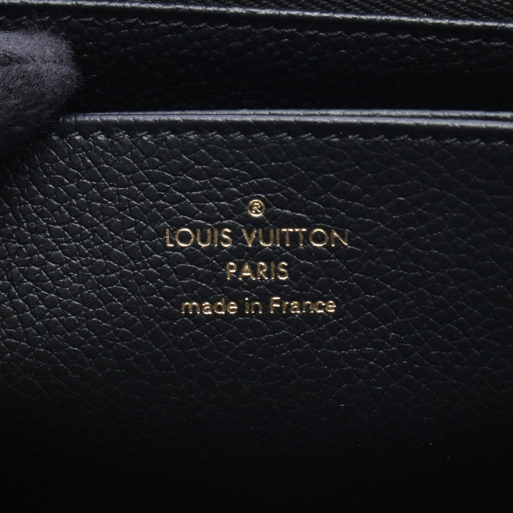 Louis Vuitton Round Wallet Zippy Bicolor Black Beige Leather — view 4