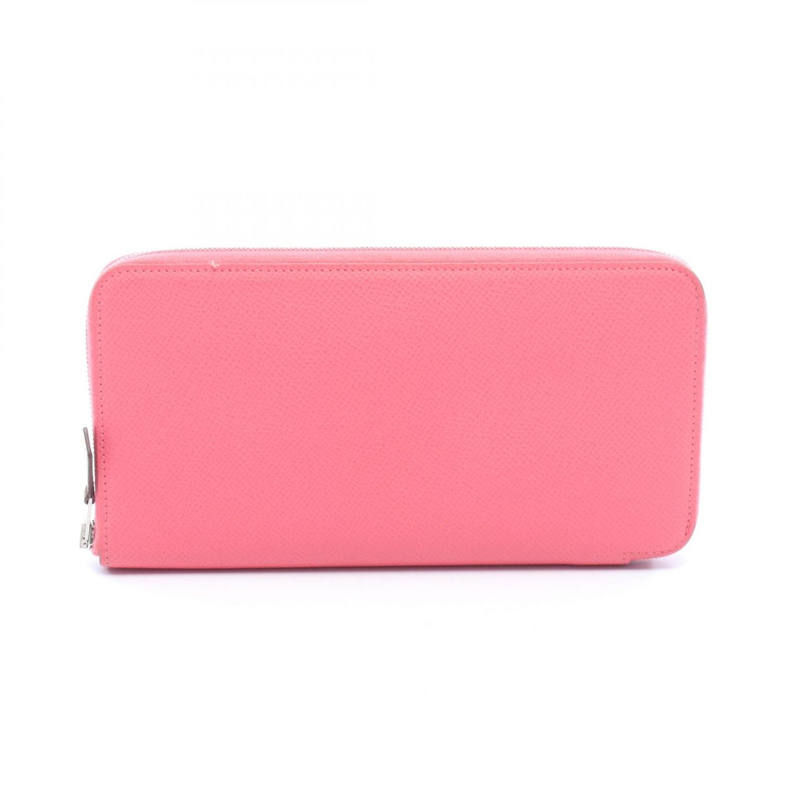 Hermes Round Wallet Azap Long Silk in Rose Azalea Leather Calf in Long