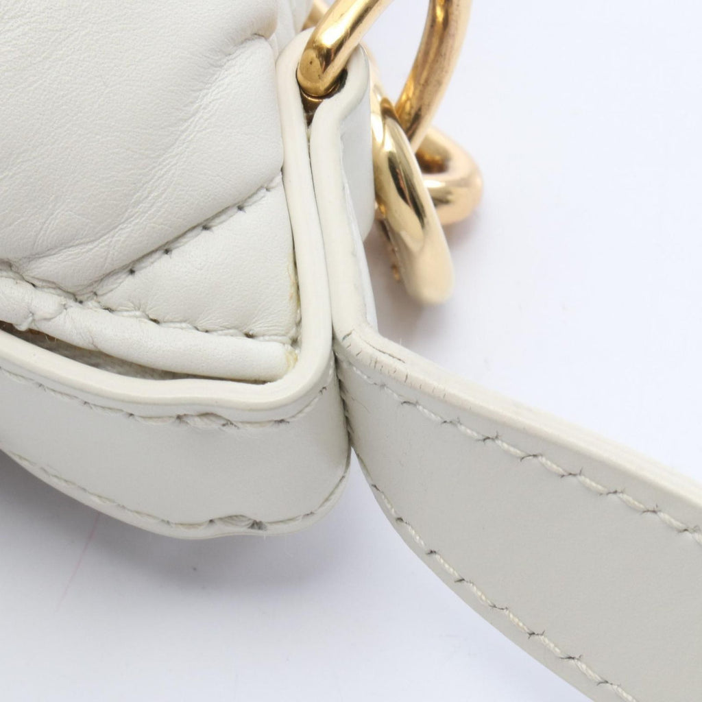 Dior Shoulder Bag Travel Nomad Pouch Cannage White Leather — view 6