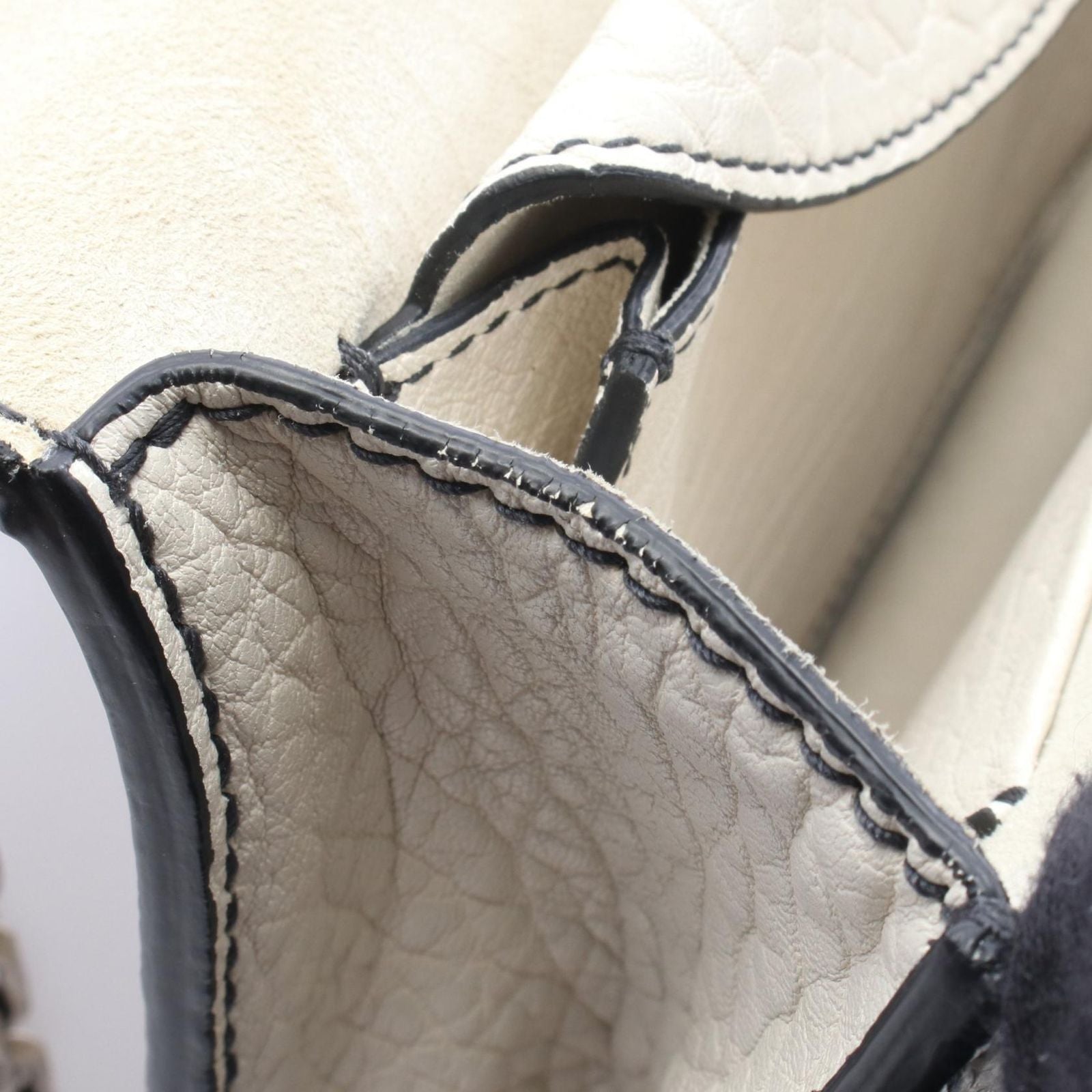 Dior Shoulder Bag J'adior Mosaic Logo Ivory Leather J'adior Chain — view 5