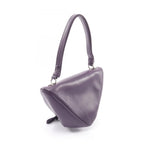 Prada Handbag Triangle 2-Way Purple Leather Bag — view 2