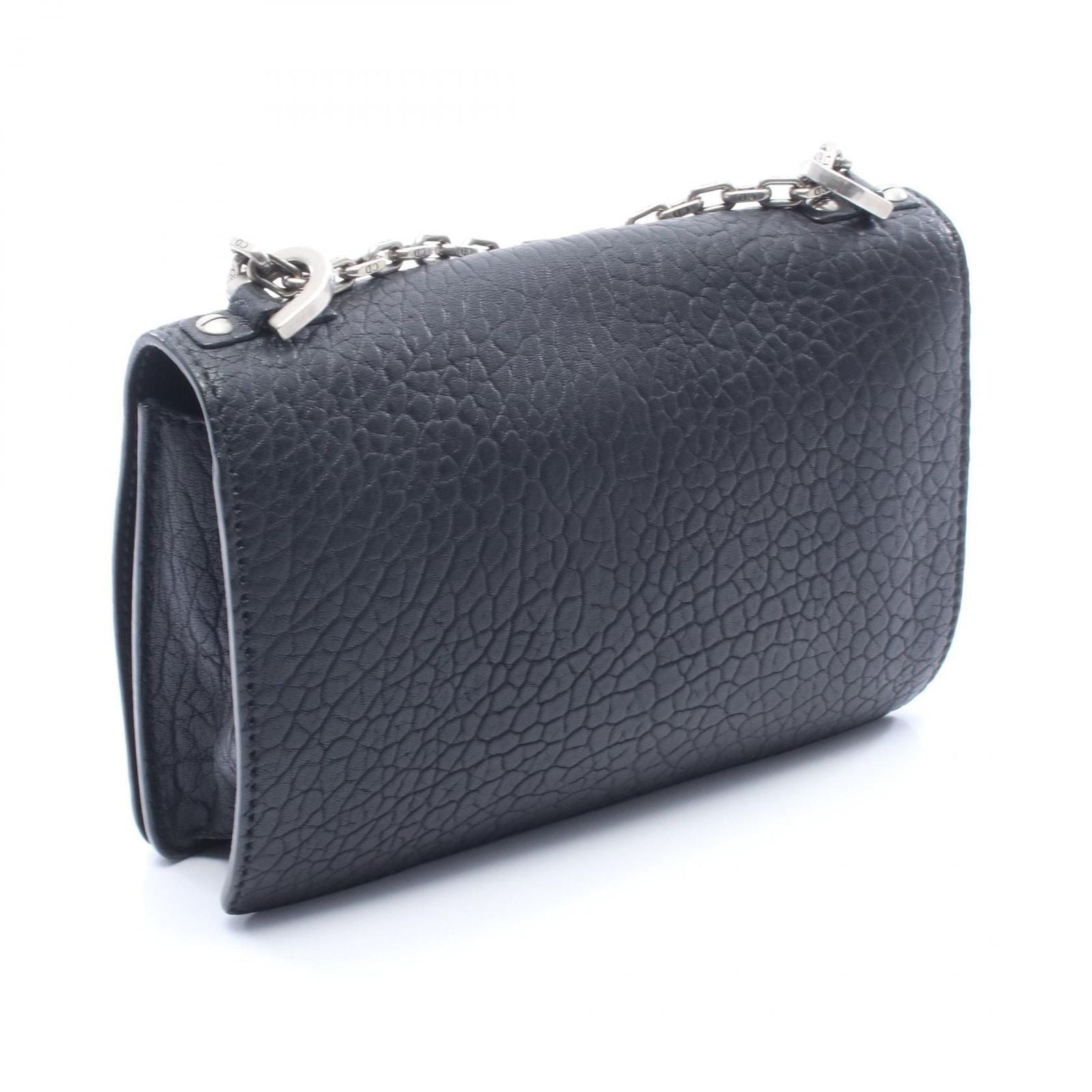 Dior Shoulder Bag Mosaic Logo Black Leather J'adior Chain — view 2