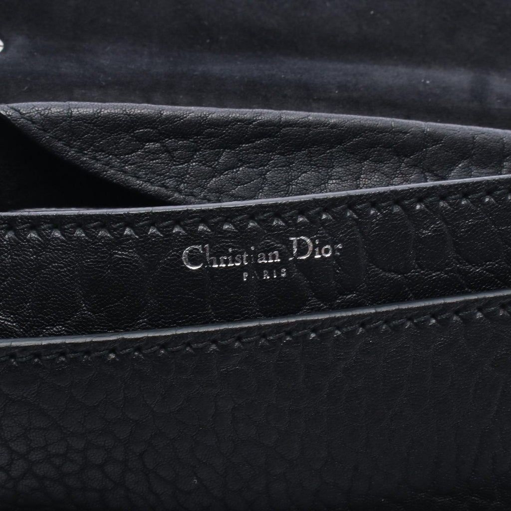 Dior Shoulder Bag Mosaic Logo Black Leather J'adior Chain — view 4