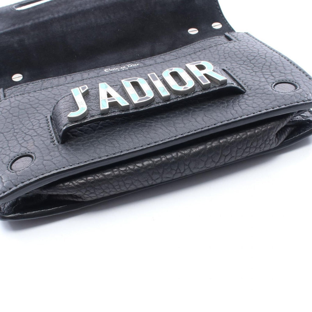 Dior Shoulder Bag Mosaic Logo Black Leather J'adior Chain — view 7