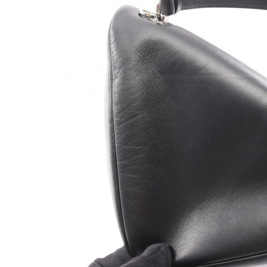 Prada Handbag Triangle 2-Way Black Leather Bag — view 7