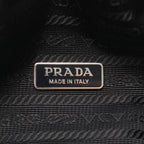 Prada Handbag Triangle 2-Way Black Leather Bag — view 4