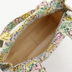 Chanel Camellia Print Mini Handbag Nylon Ivory Tote — view 6