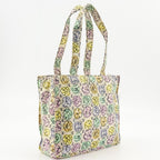 Chanel Camellia Print Mini Handbag Nylon Ivory Tote — view 3