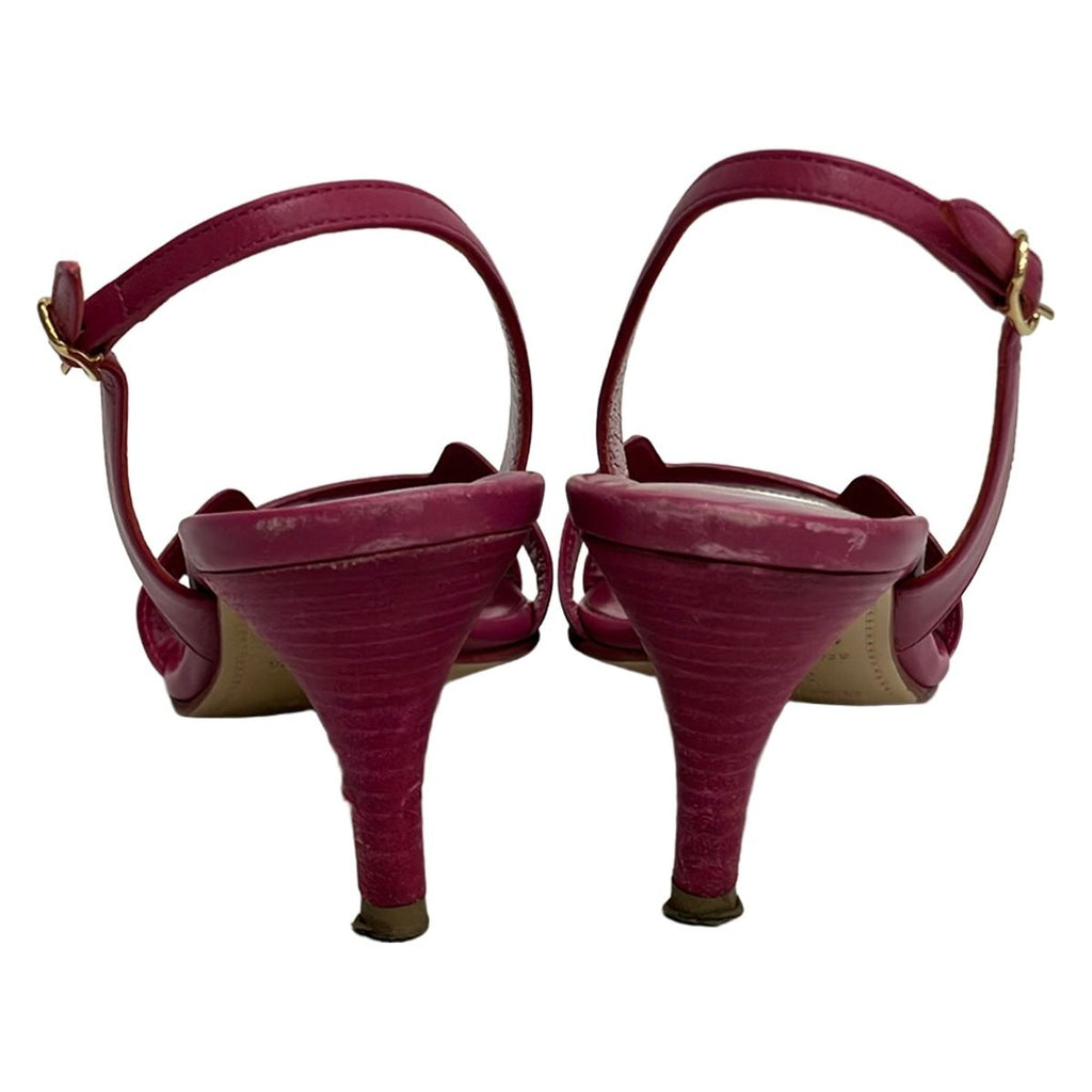 Hermes Sandals 34.5 Night Pink Leather — view 3
