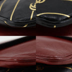 Gucci GG Cat Double Face Chain Shoulder Calf Red Black Bag — view 4