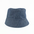 Prada Ten Denim Bucket Hat Blue Hat L Triangle Logo Aj6 Cotton — view 5