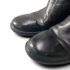 Prada Sport Long Boots Leather Side Zip 36 Black Shoes — view 6