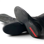 Prada Sport Long Boots Leather Side Zip 36 Black Shoes — view 7