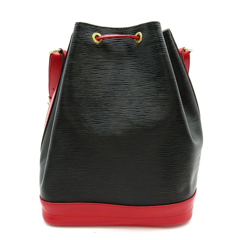 Louis Vuitton Noe Bicolor Epi Shoulder Bag Noir Castilian Red — view 4