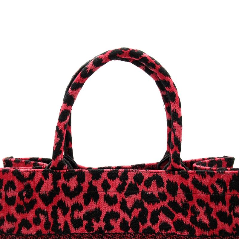 Dior Oblique Book Tote Leopard Canvas — view 2