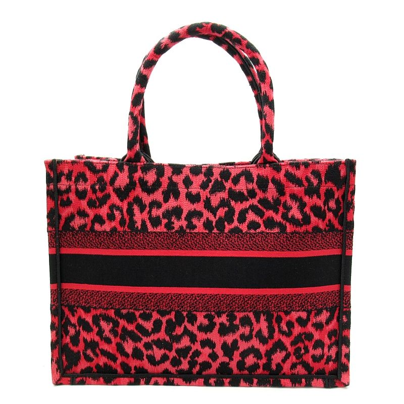 Dior Oblique Book Tote Leopard Canvas — view 4