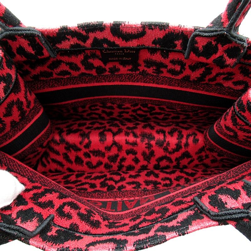 Dior Oblique Book Tote Leopard Canvas — view 7