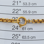 Chanel CC Logo Necklace Brass — view 4
