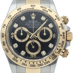 Rolex Cosmograph Daytona Watch Diamond Rear Era Dial Box 18k Yellow Gold SS