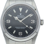 Rolex Only Swiss SS Watch Black Polished