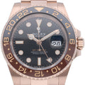 Rolex GMT Master 2 Watch Box 18k Pink Gold Black Polished