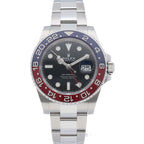 Rolex GMT Master 2 Watch Oyster Box SS Black Polished — view 2