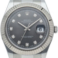 Rolex Datejust 2 Watch Oyster Diamond 18k White Gold SS