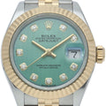 Rolex Datejust 28 Watch Jubilee Diamond Mint Green Tapestry
