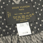Louis Vuitton Scarf Echarpe Logo Mania Wool Gray — view 4