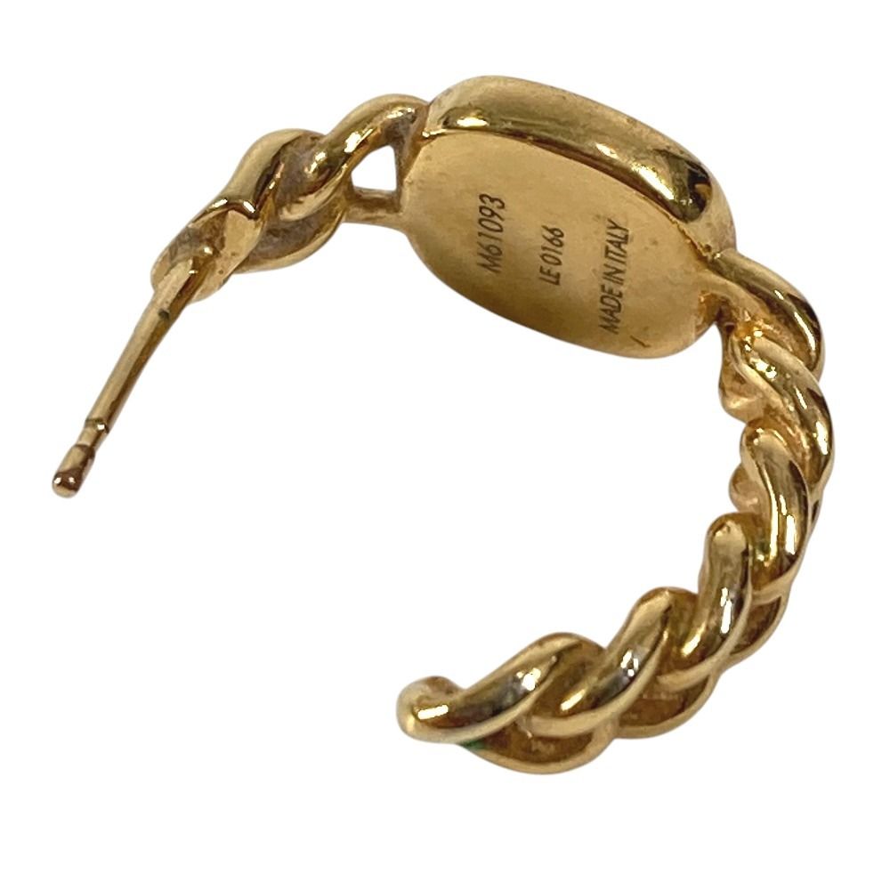 Louis Vuitton Earrings ID Chain Motif Metal Gold — view 3
